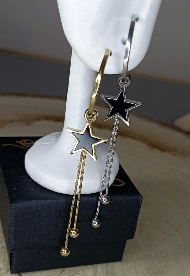 Boucles d'oreilles étoile 