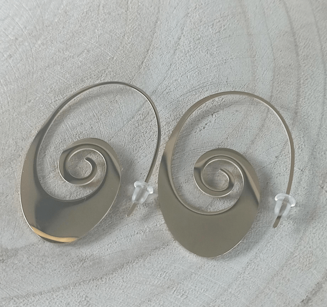 Boucles d'oreilles spirale 