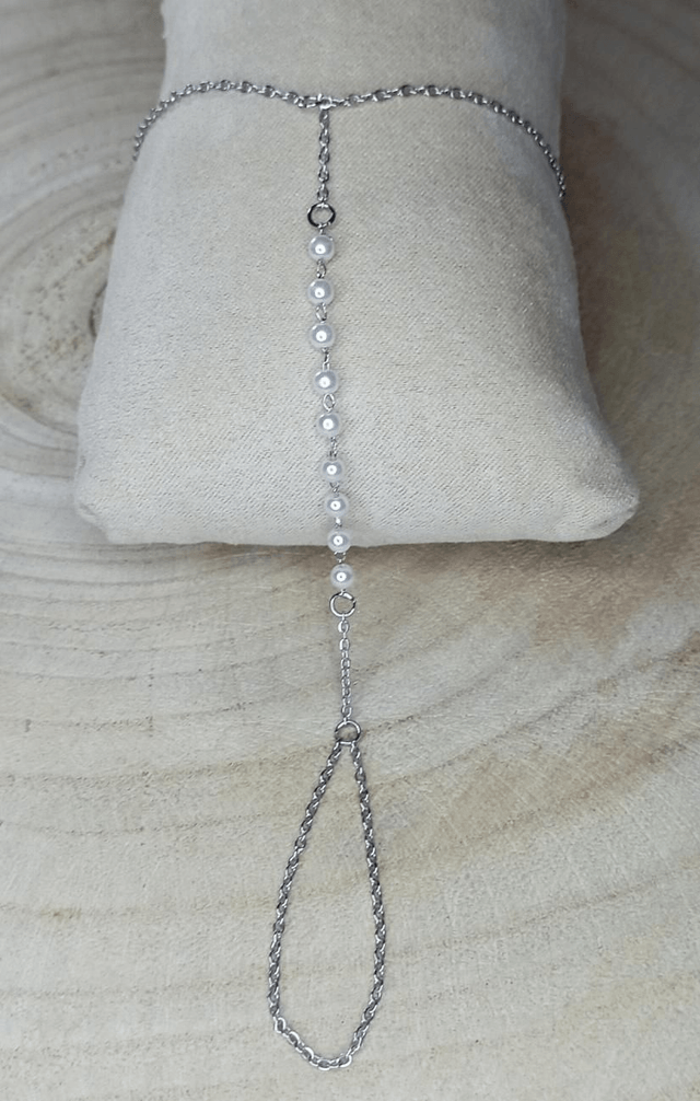 Chaine perles blanches 