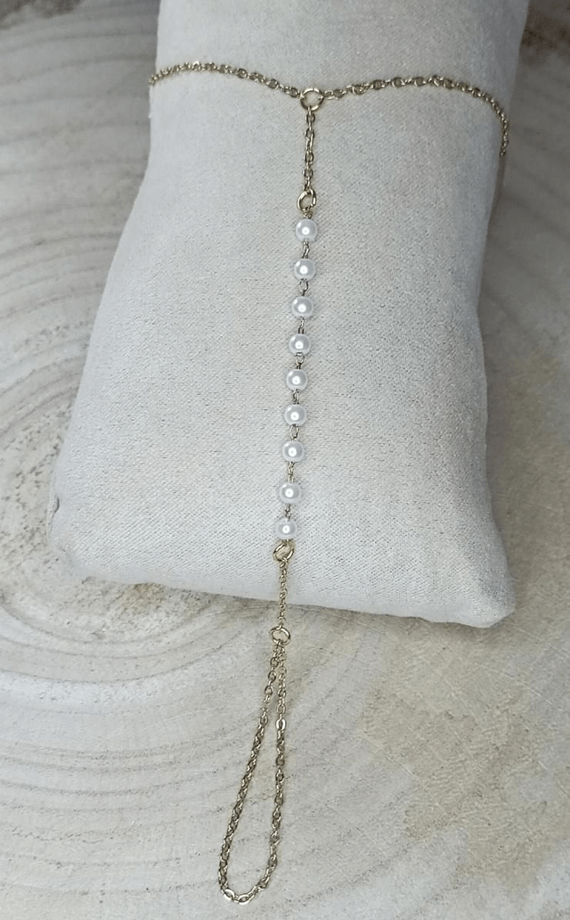 Chaine perles blanches 