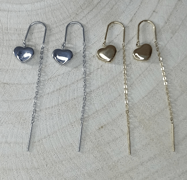 Boucles d'oreilles petits cœurs 