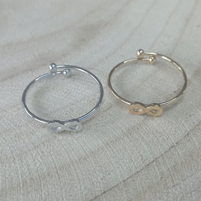 Bague fine infini 