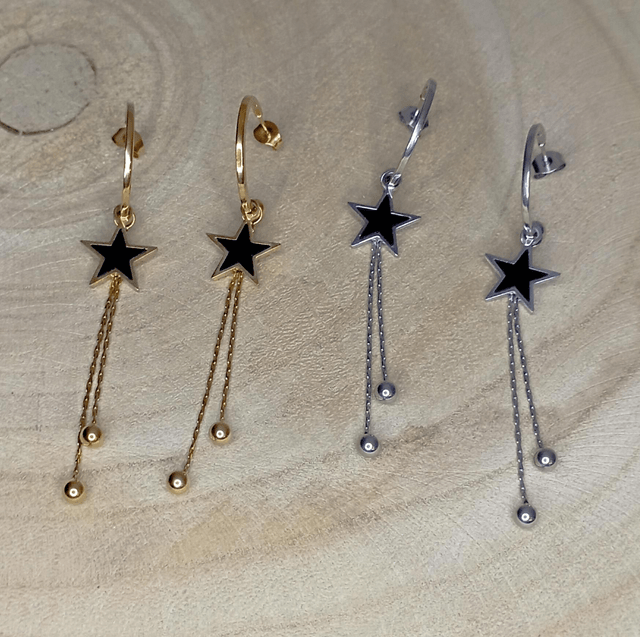 Boucles d'oreilles étoile 