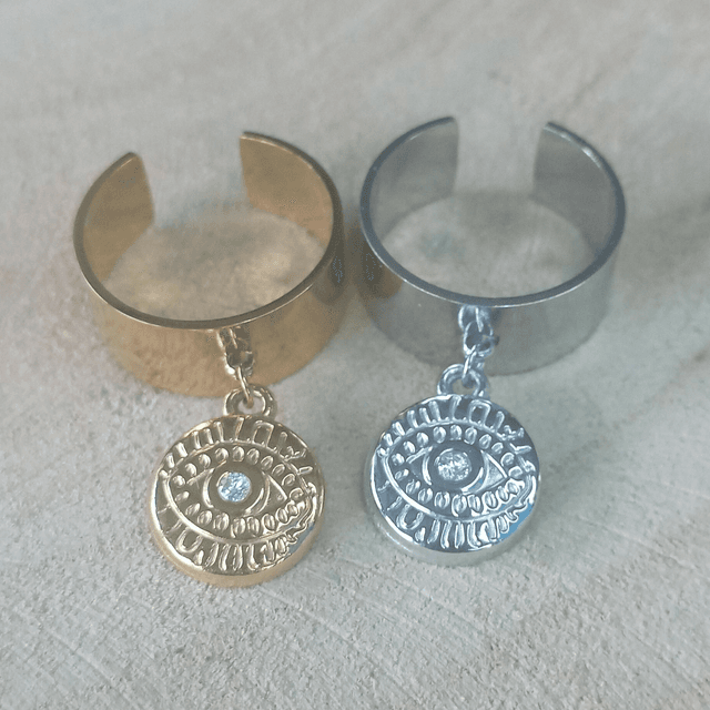 Bague breloque oeil