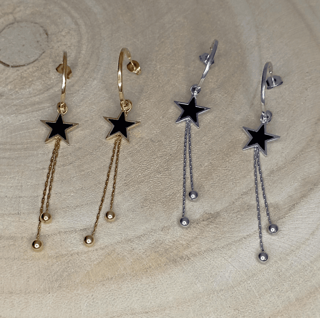 Boucles d&#039;oreilles étoile 